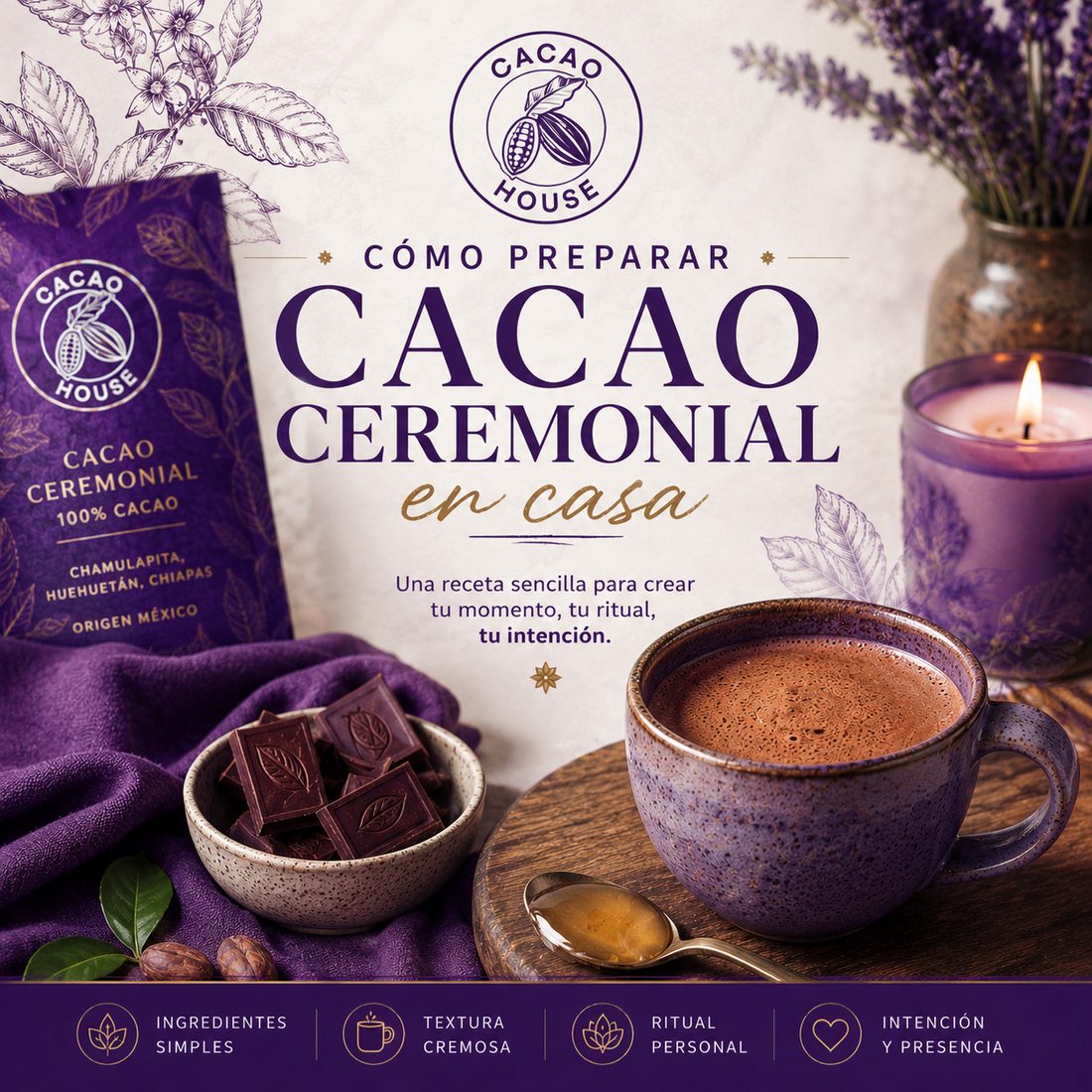 ¿Cómo preparar nuestro Cacao Ceremonial? 🍫
