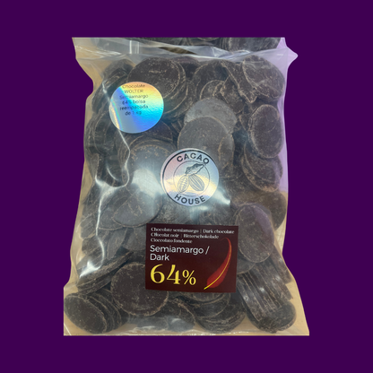 Chocolate semiamargo 64% Wolter Dark