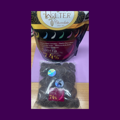 Chocolate amargo 74% Wolter Sierra Tabasco