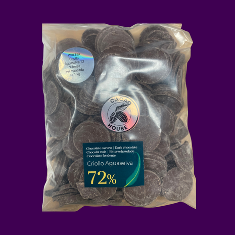 Chocolate amargo 72% Wolter Aguaselva