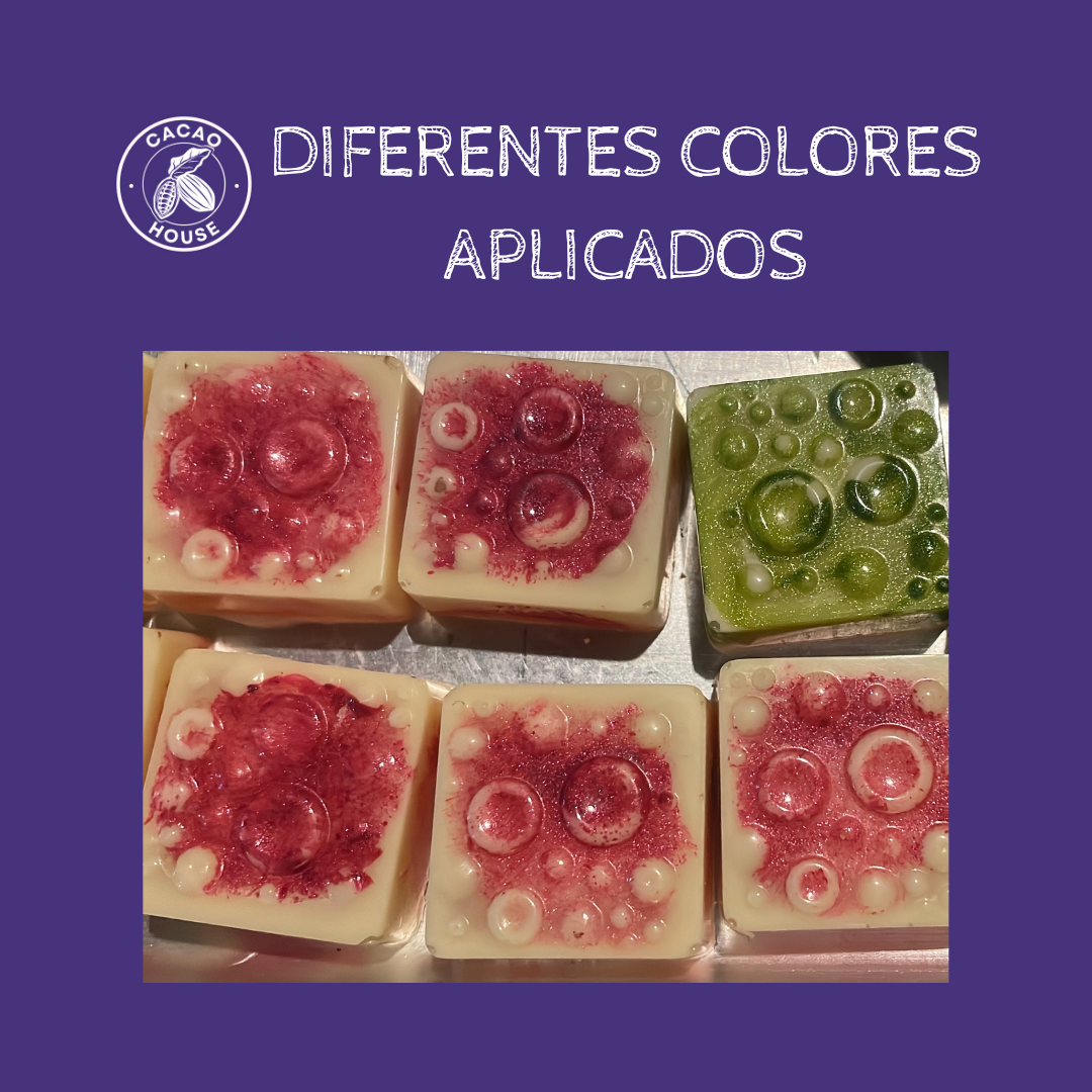Clase Chocolates con diseños de color – Cacao house