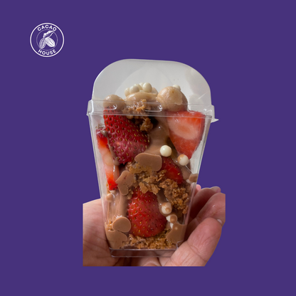 Curso Arma tu fresas en vaso con rellenos crunchy y glaseados