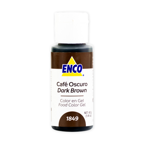 Colorante en gel Enco Café Oscuro