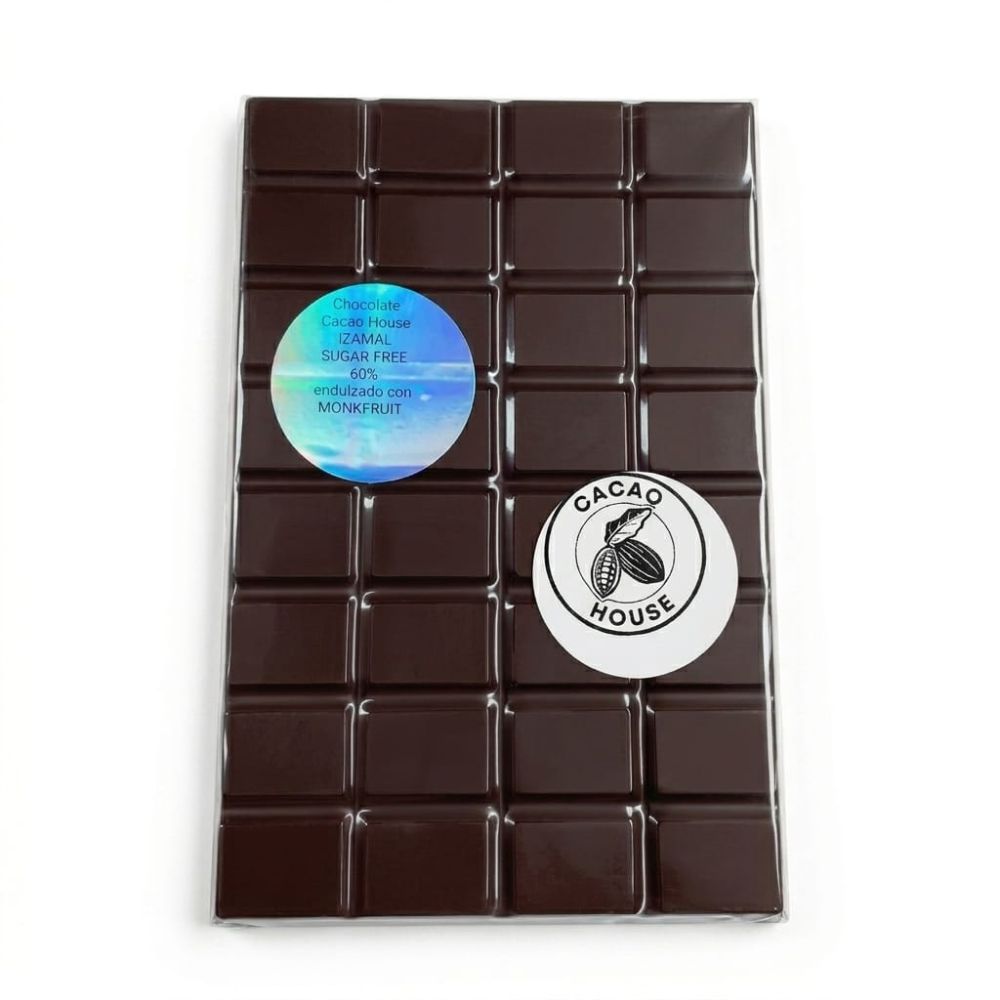 Chocolate sin azucar monkfruit 60% cacao 