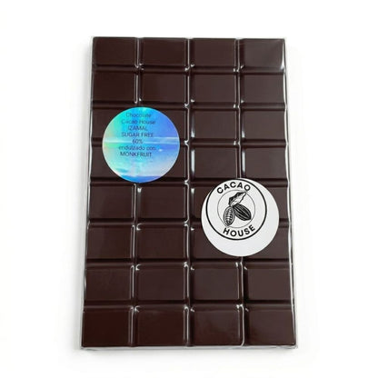 Chocolate sin azucar monkfruit 60% cacao 