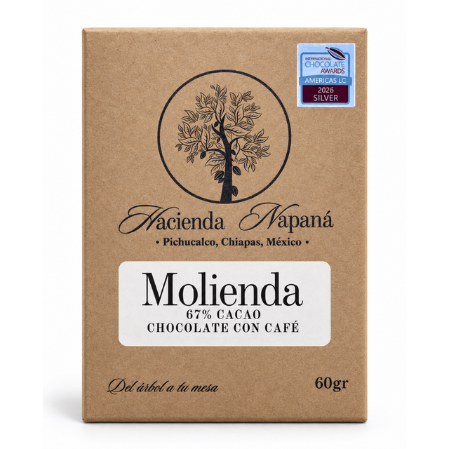 Barra de Chocolate amargo 67% Molienda 60 gr