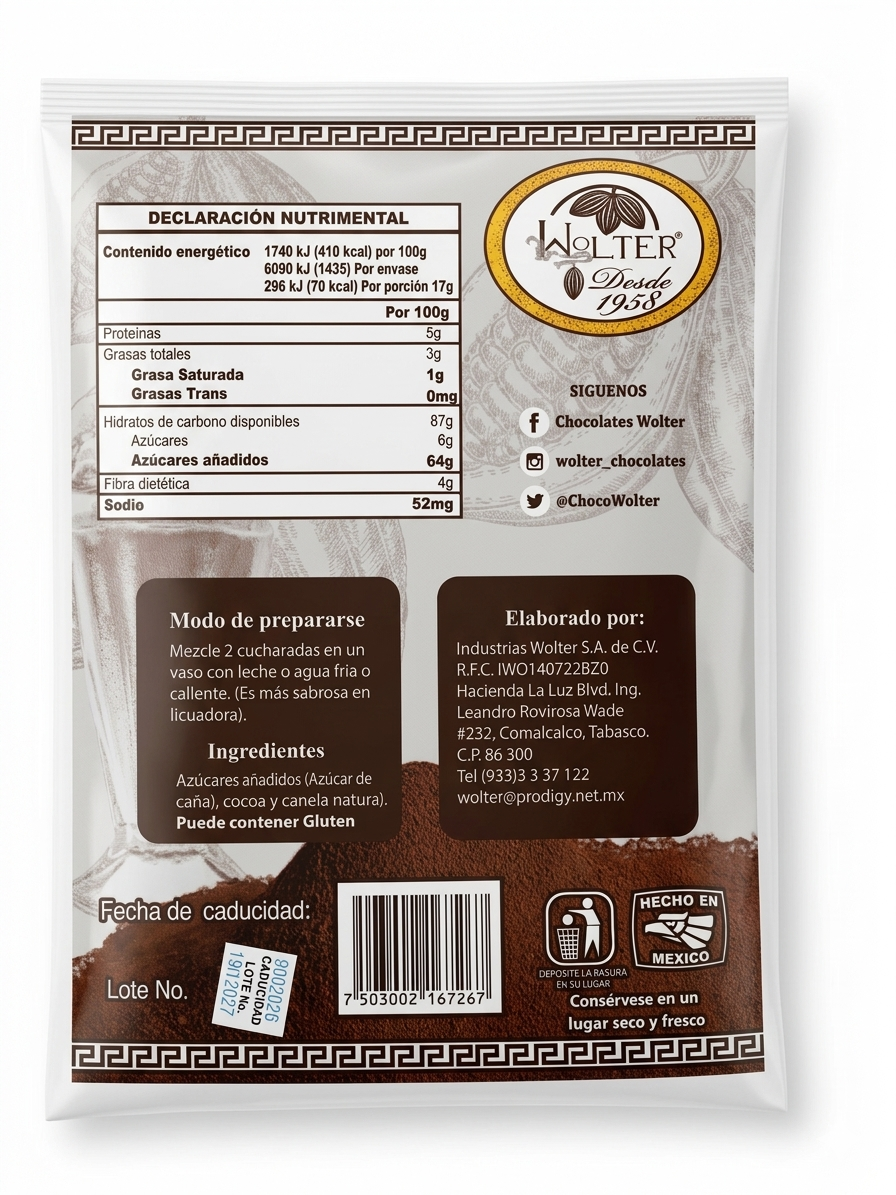 cacao puro en polvo