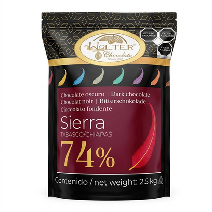 chocolate amargo mexicano 74% tabasco