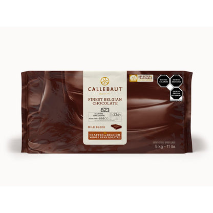 Chocolate con leche con 33.8% cacao Callebaut