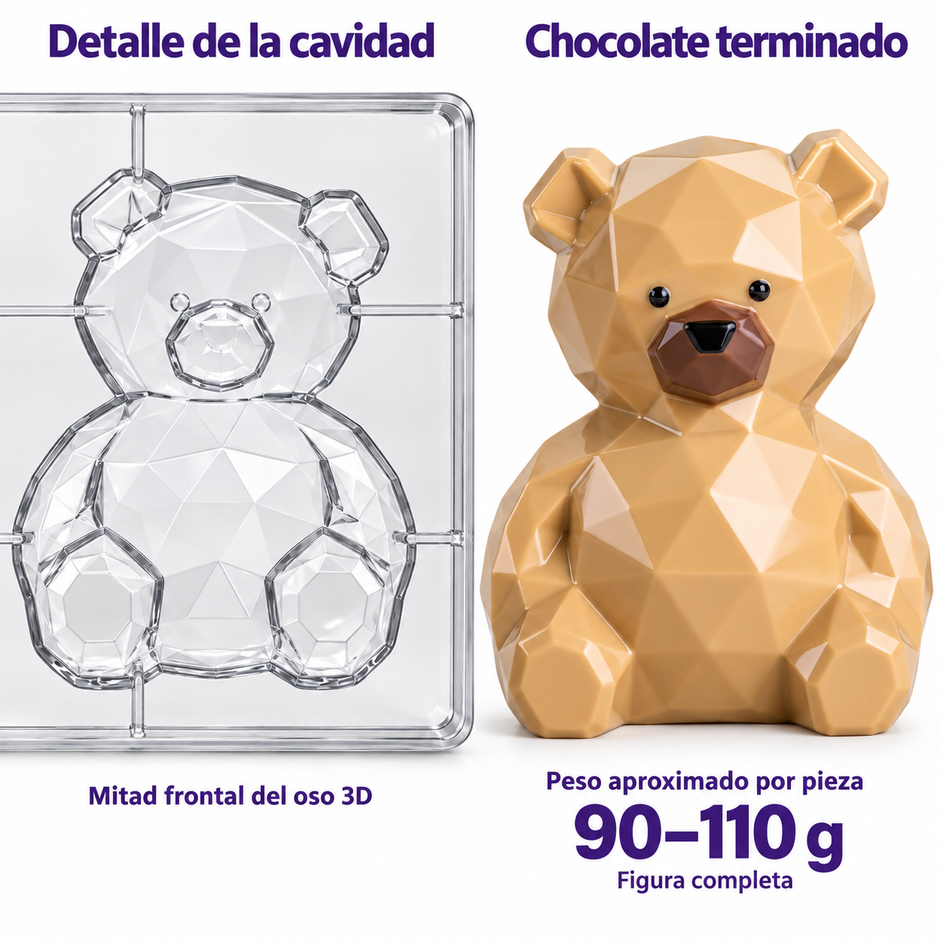 molde de reposteria policarbonato Teddy Martellato MA3014