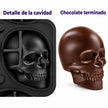 molde de silicon para chocolate calavera