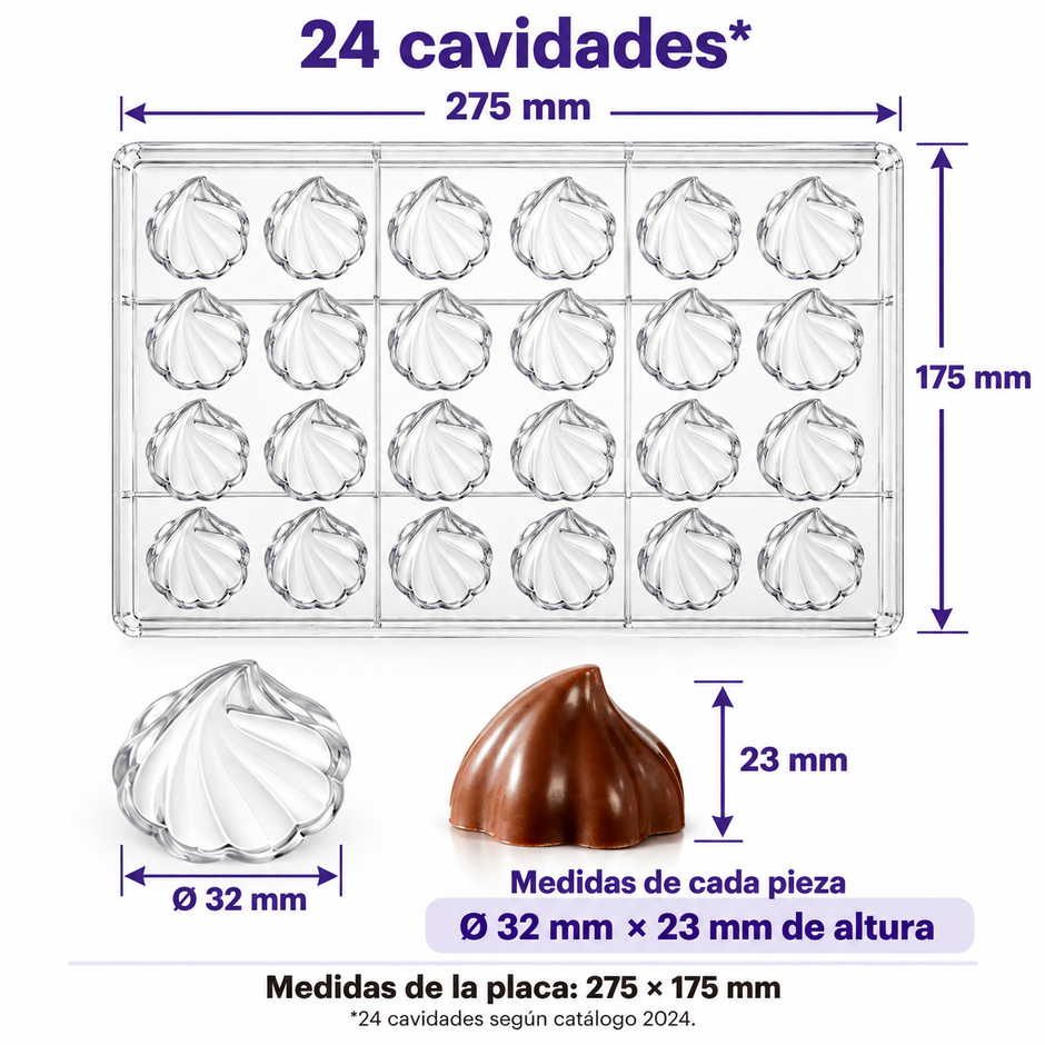 moldes de chocolate
