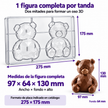 moldes de policarbonato oso 3d