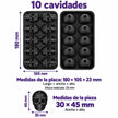 moldes para chocolate calaca chocolateria