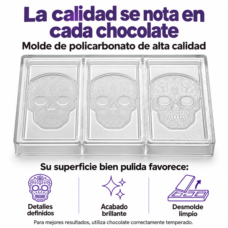 moldes de chocolate de policarbonato