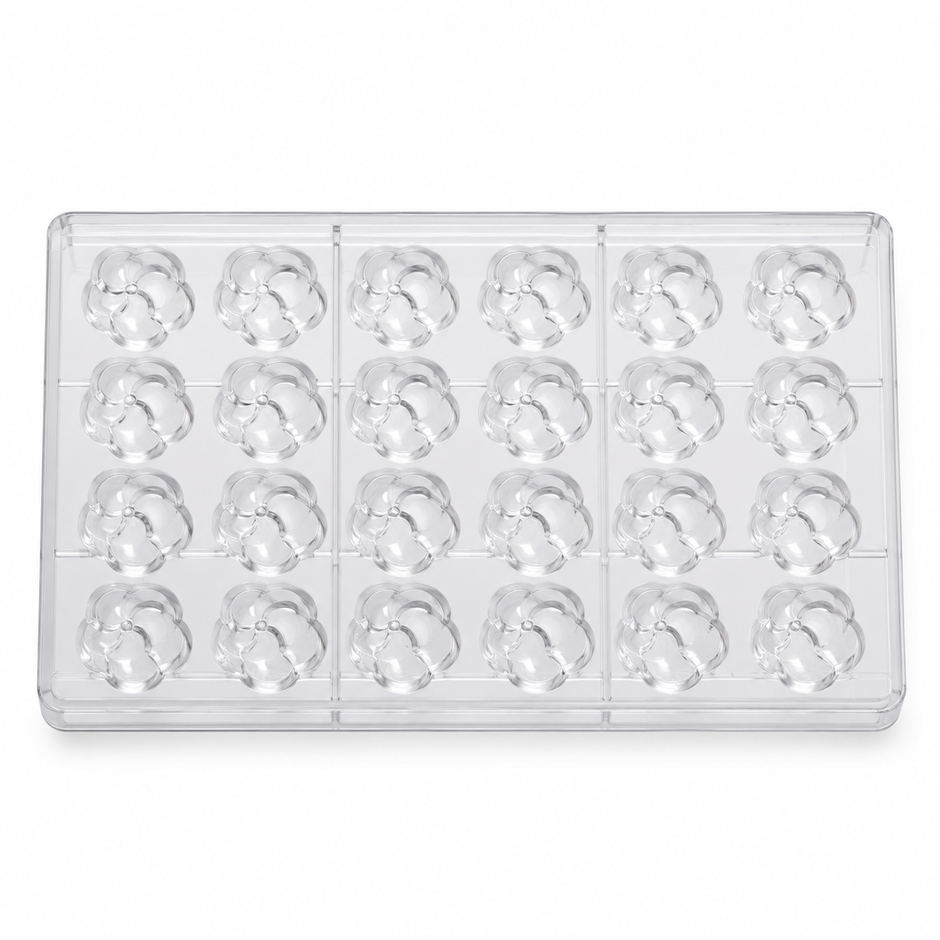 moldes para chocolateria flor