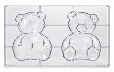 Molde para chocolate de policarbonato de oso 3D