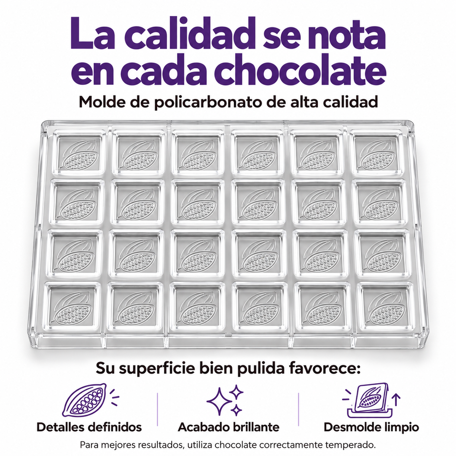 moldes de chocolate